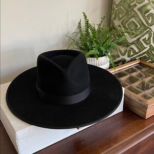 Lack of Color Rancher black felt hat S